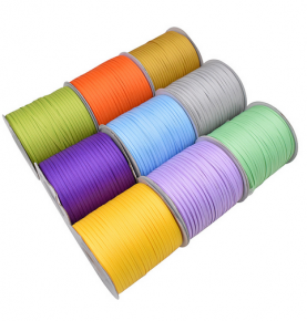 1/8 inch Multi-colored ribbed ribbon--EM-HF-001